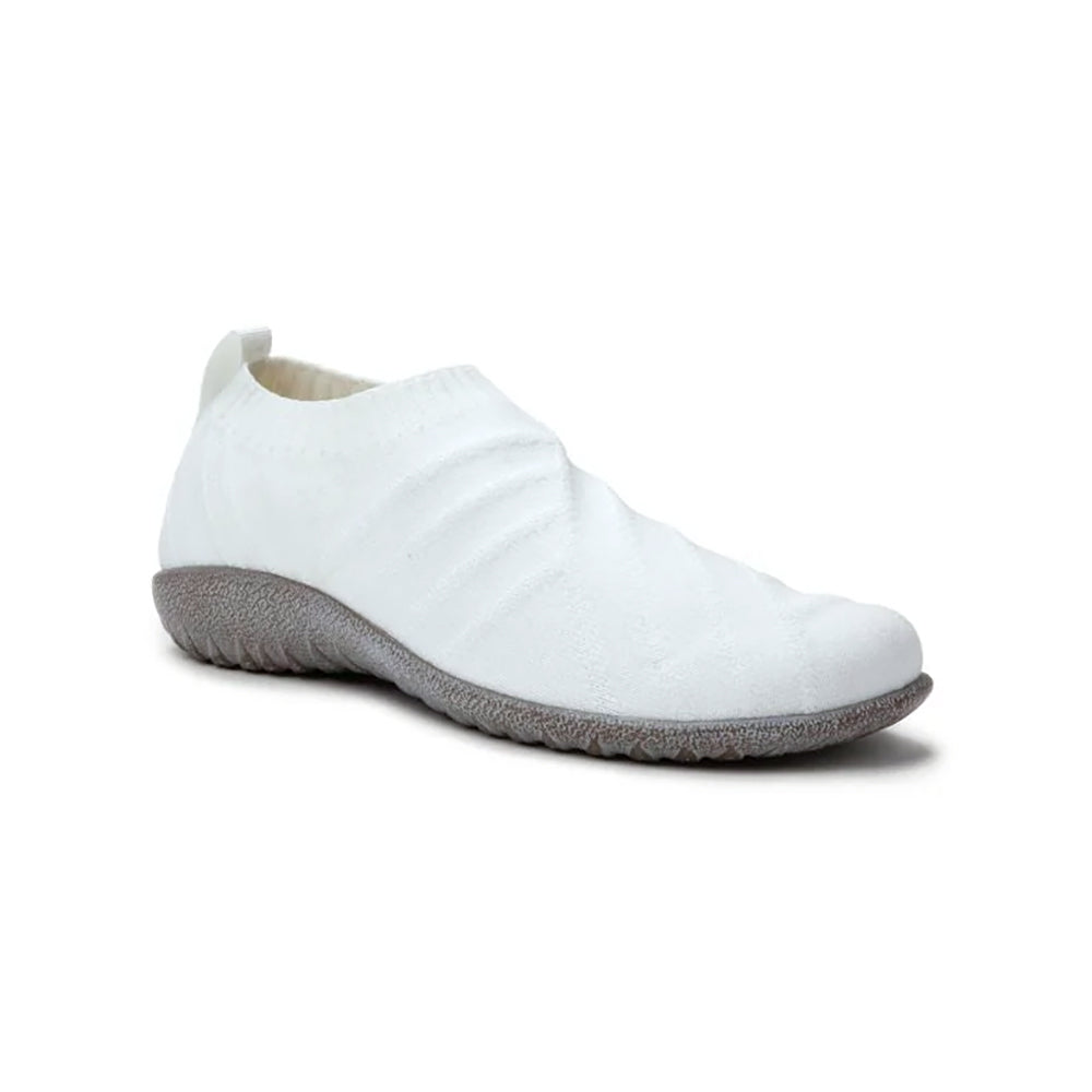 WHITE W/ SILVER KNIT