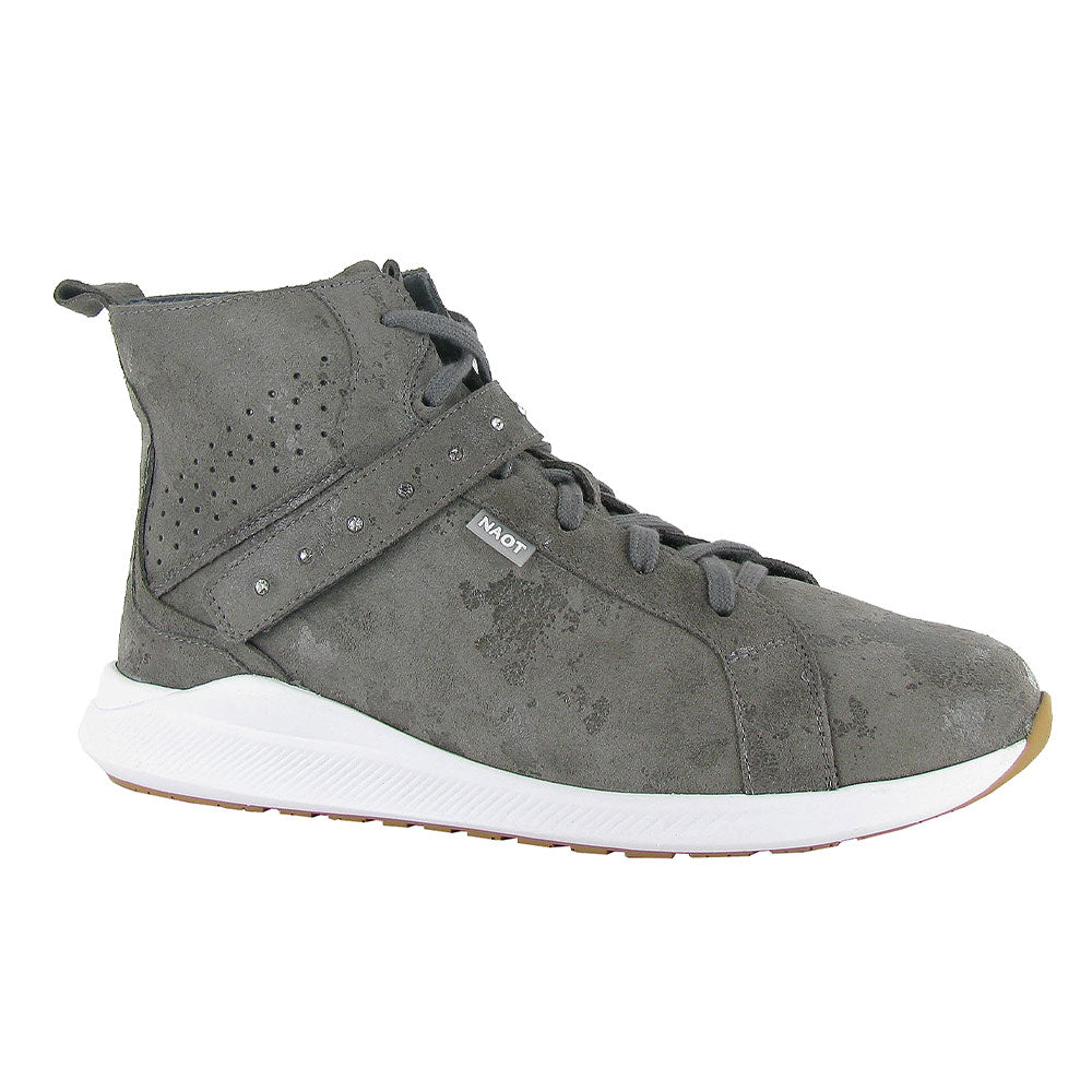 Naot Oxygen Womens Shoes Grey Marble Suede