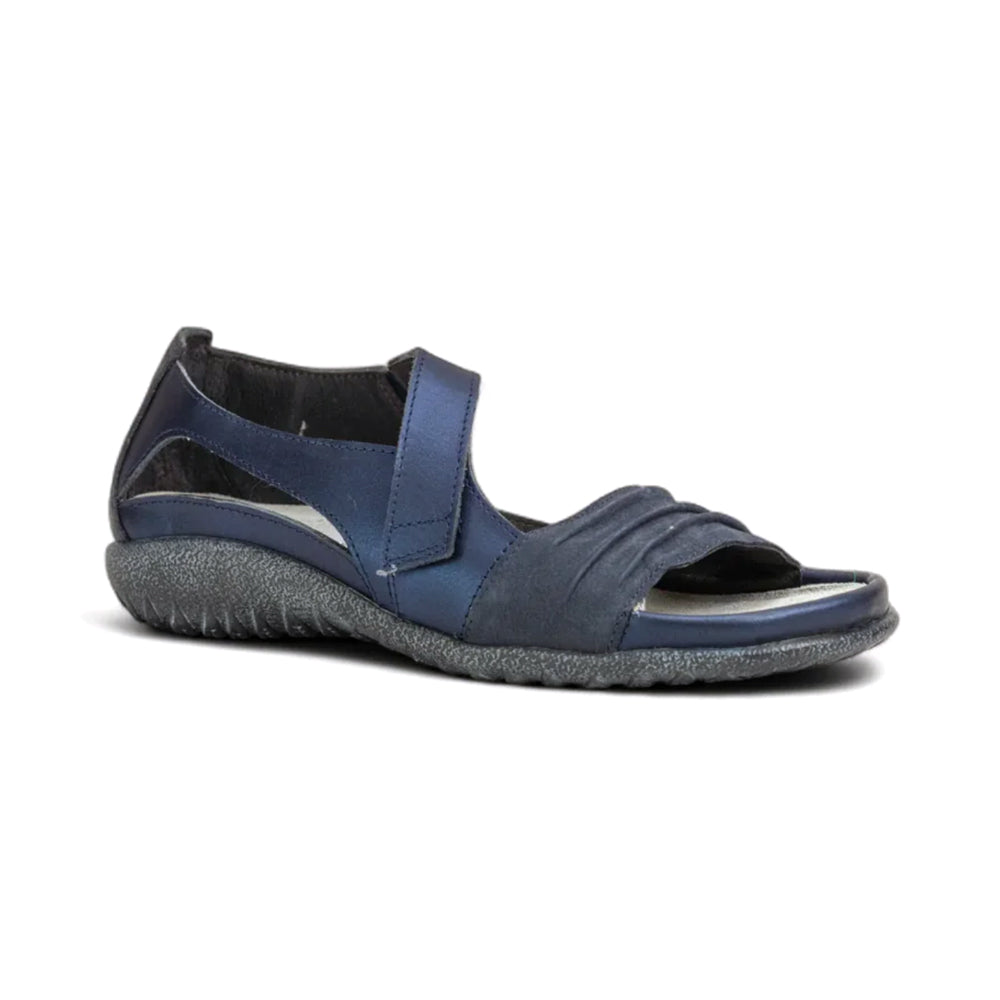 Naot Papaki (11125) Womens Shoes Navy Velvet Nubuck/Polar Sea Leather