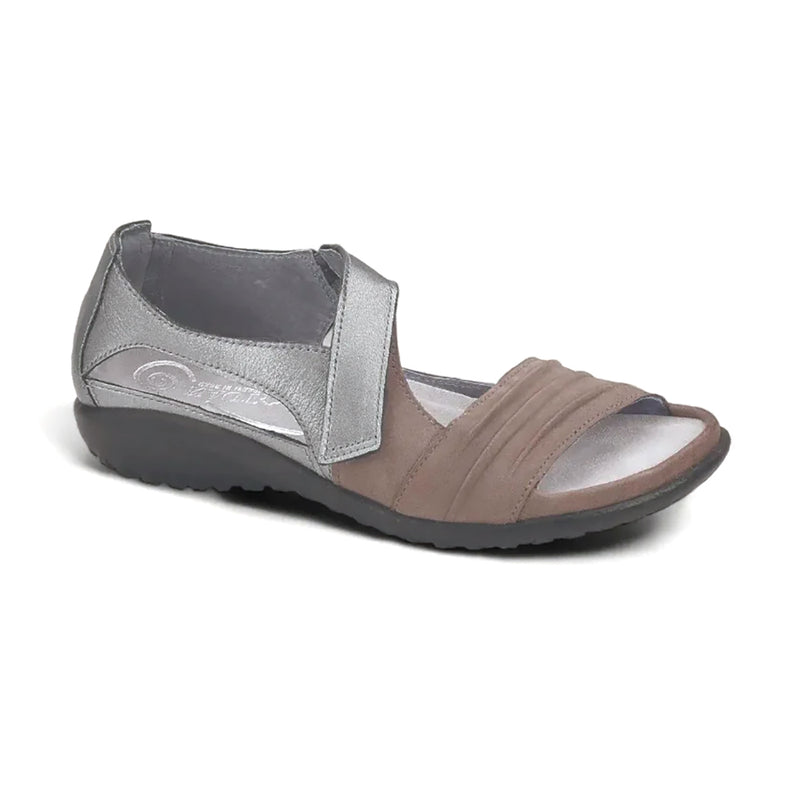 Naot Papaki (11125) Womens Shoes Shiitake Nubuck/Sterling Leather