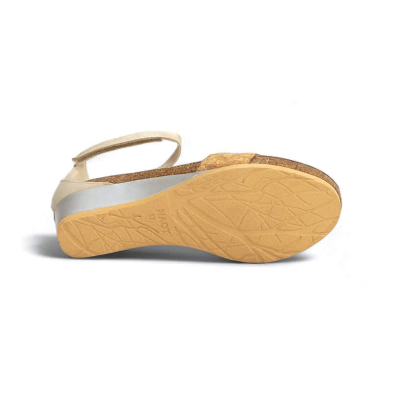 Naot Pixie Sandal (5016) - Cork/Ivory/Radiant Gold Womens Shoes