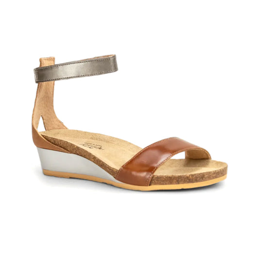 Naot Pixie Sandal (5016) - Maple Brown Womens Shoes Maple Brown/Latte/Mirror