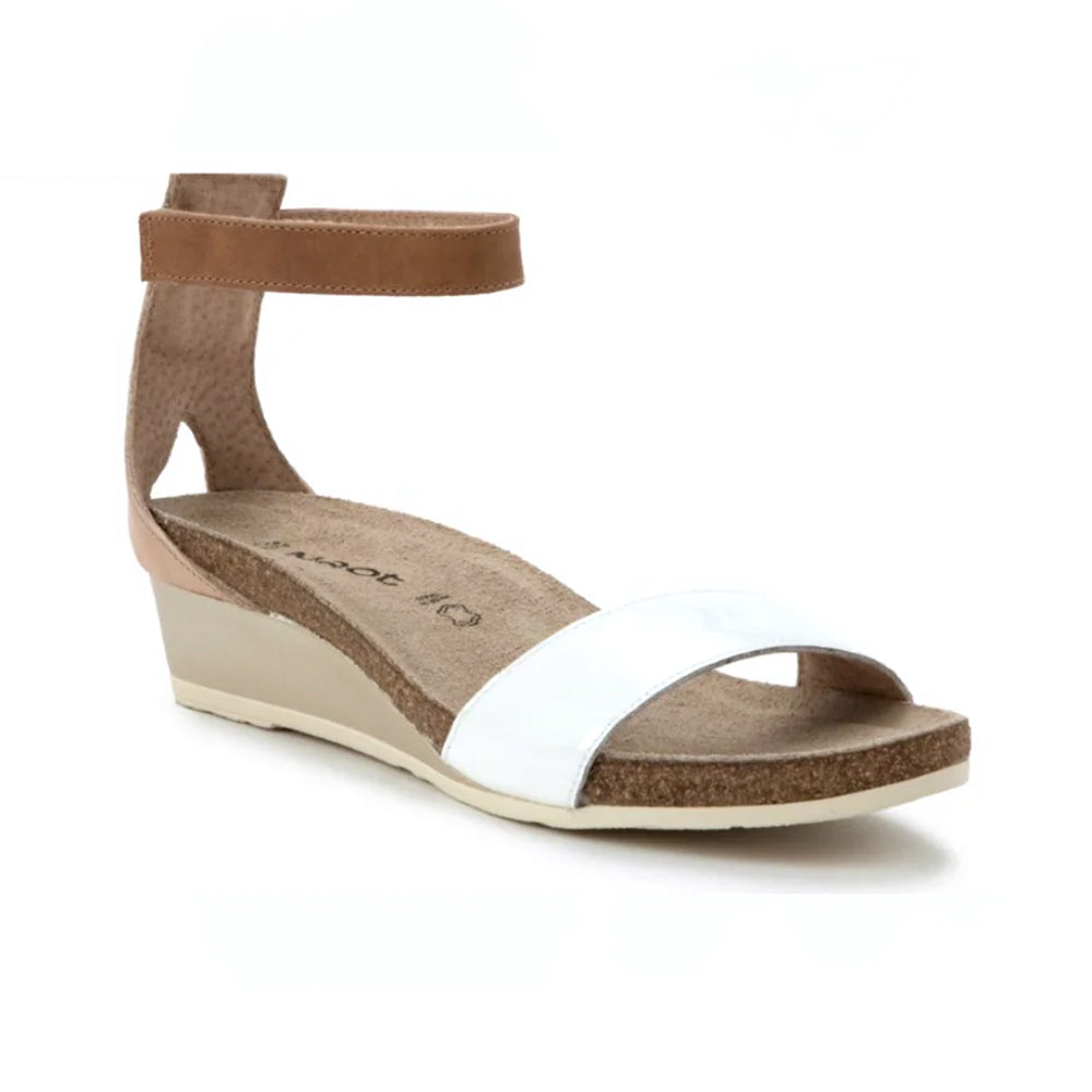 Naot Pixie Sandal (5016) - Porcelain Patent Womens Shoes Porcelan Pnt/Ivory/Latte