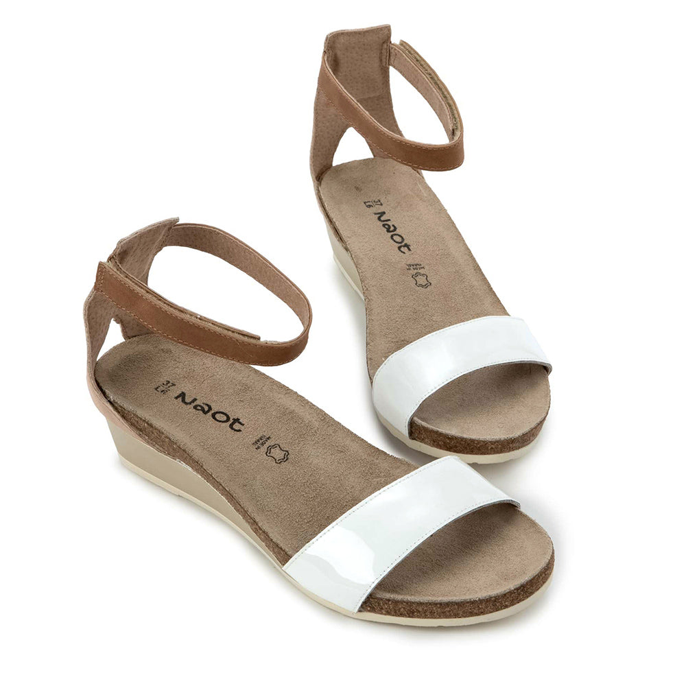 Naot Pixie Sandal (5016) - Porcelain Patent Womens Shoes