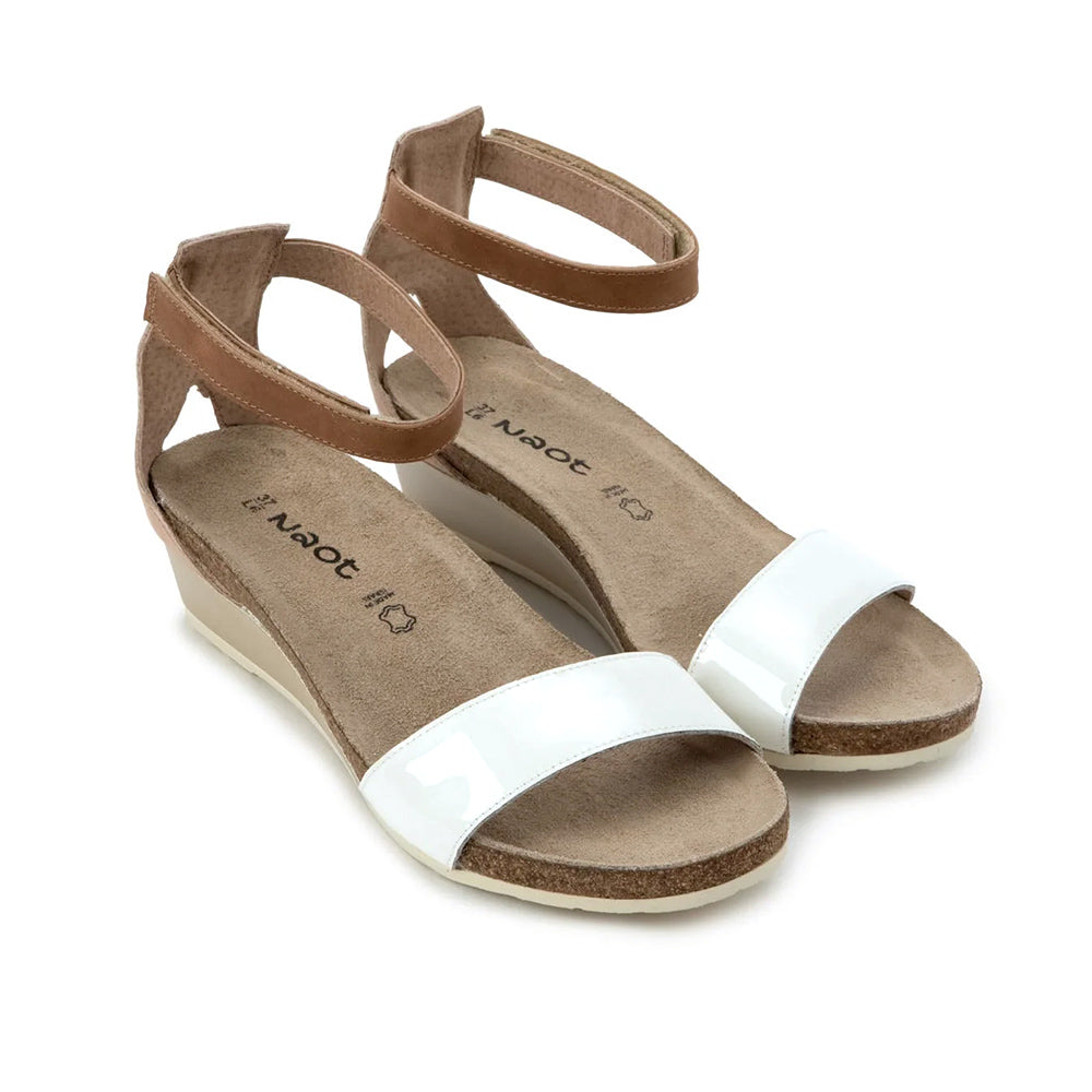 Naot Pixie Sandal (5016) - Porcelain Patent Womens Shoes