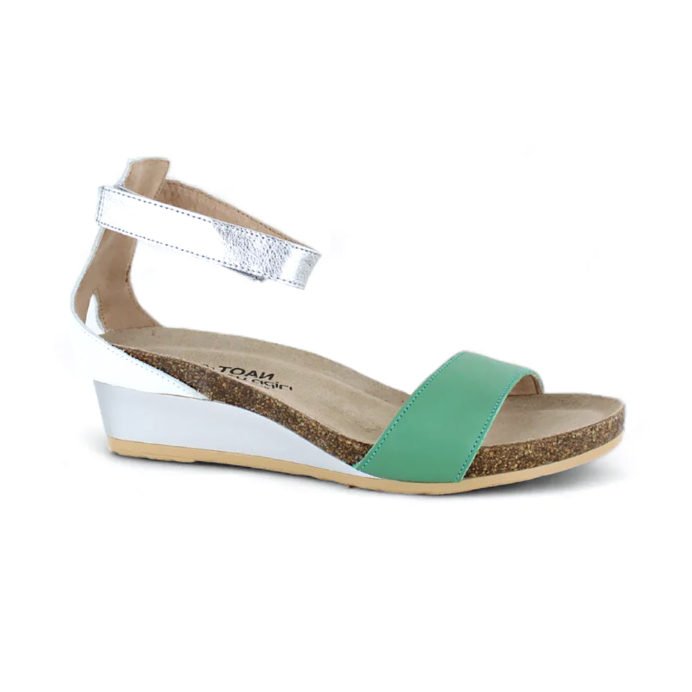 Naot Pixie Sandal (5016) - Jade / White / Silver Womens Shoes Jade/White/Silver