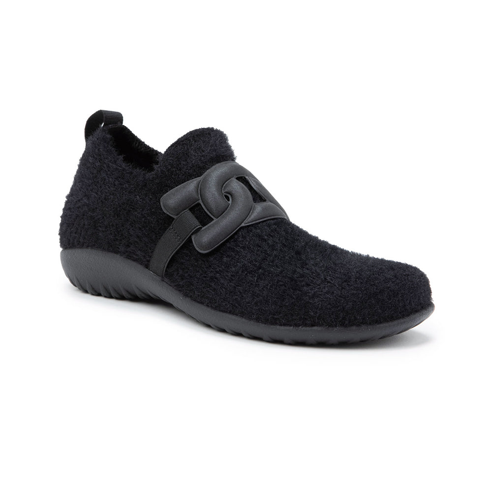 Naot Punga BLACK FUZZY KNIT