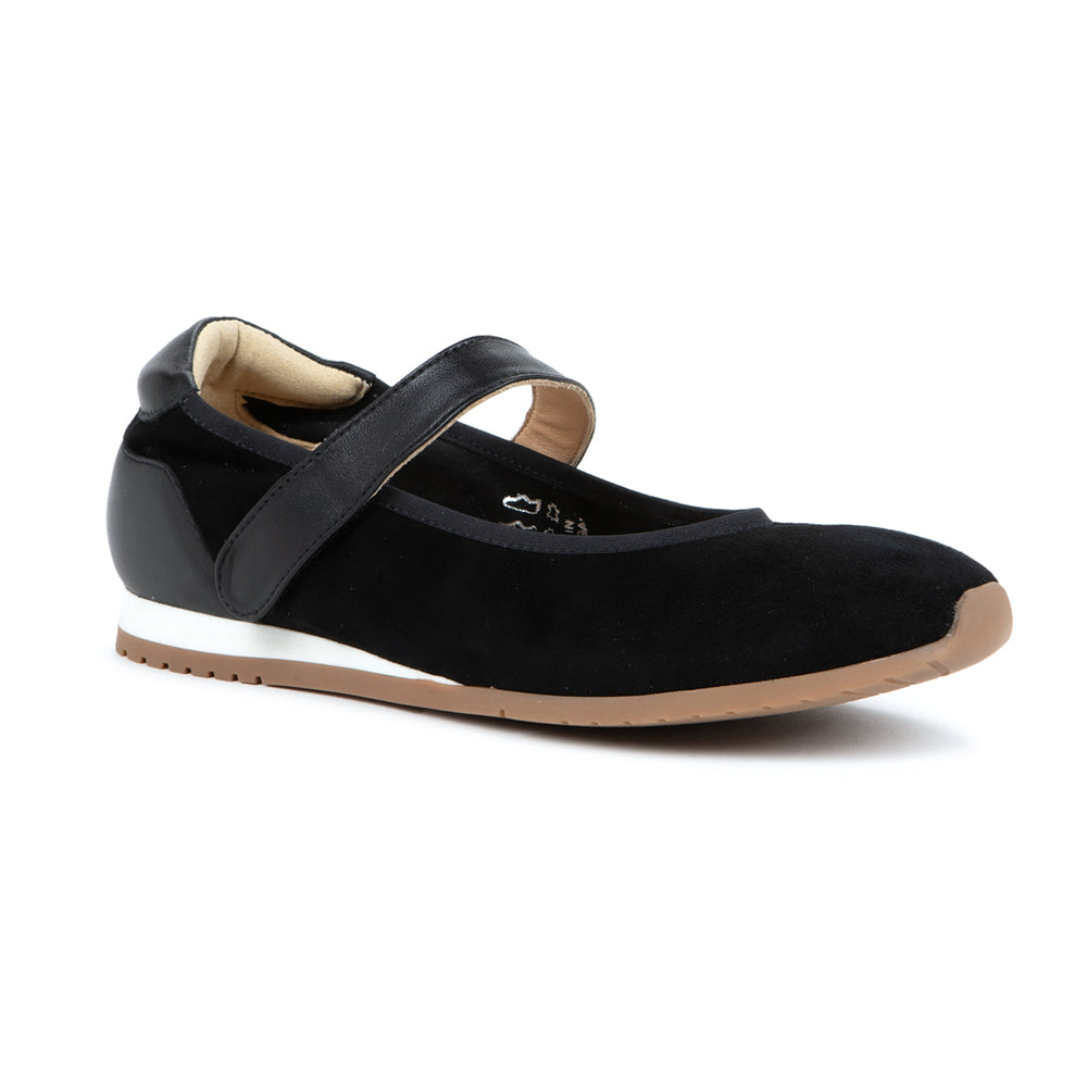 Naot Pure Womens Shoes BLK NOIR SUED COMBO