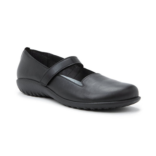 Naot Purini Womens Shoes Jet Black Leather