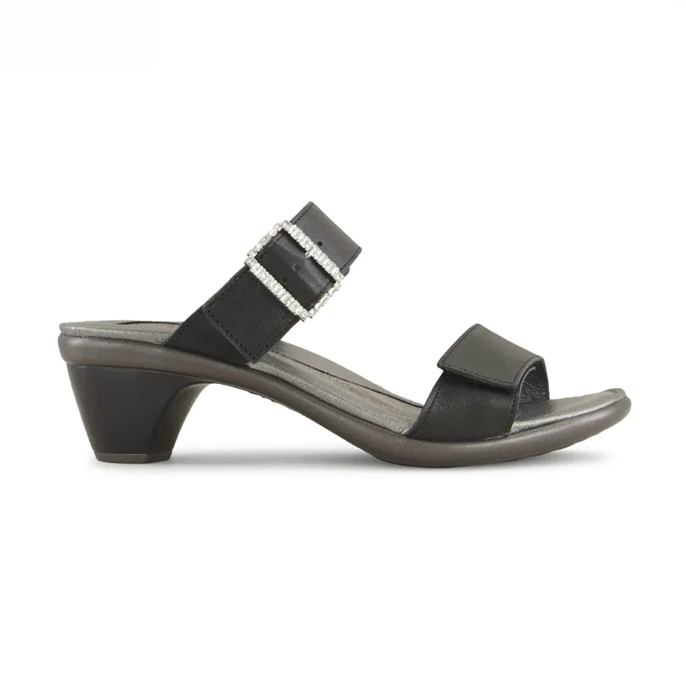 Naot Recent Kitten Heel Sandal (106126) Womens Shoes Shiny Black