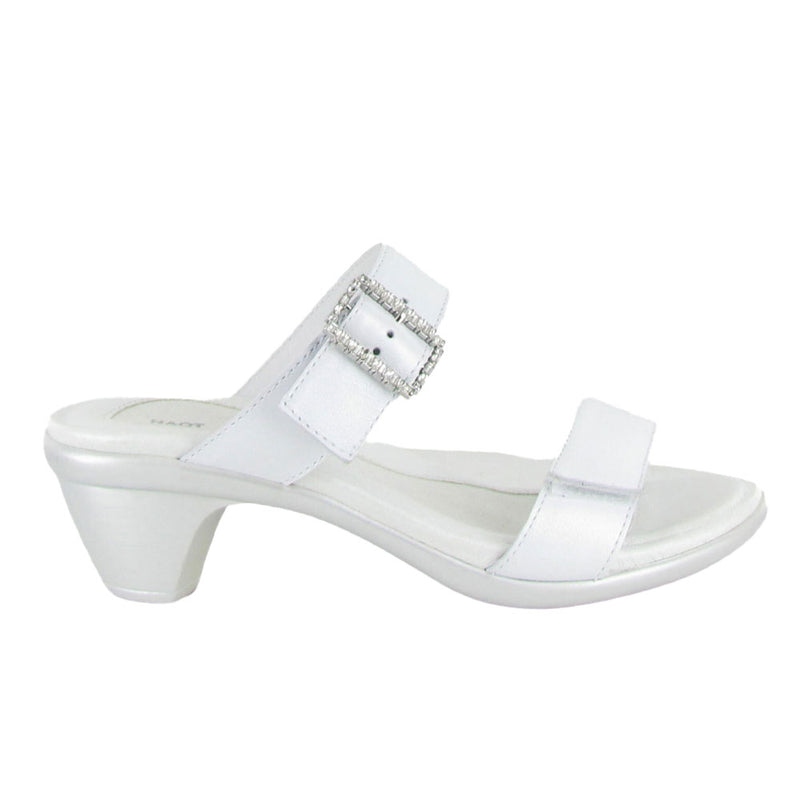 Naot Recent Kitten Heel Sandal (106126) Womens Shoes Pearl/White