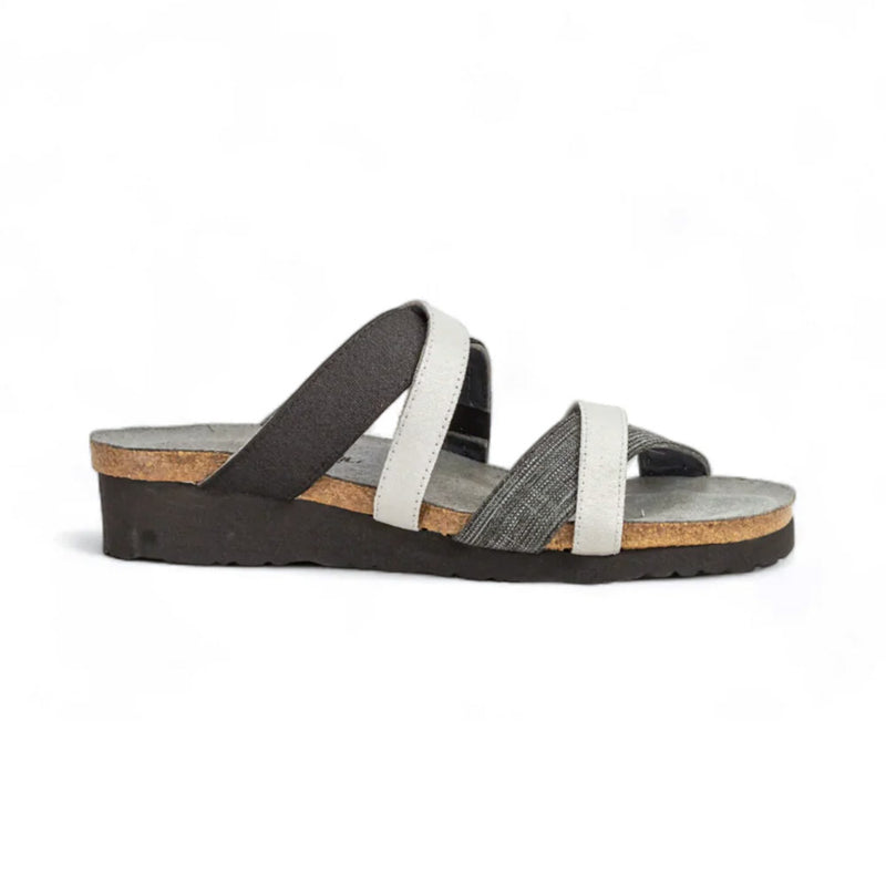 Naot Roxanna Sandal (4011) Womens Shoes Black/Gloss Black/Light Grey
