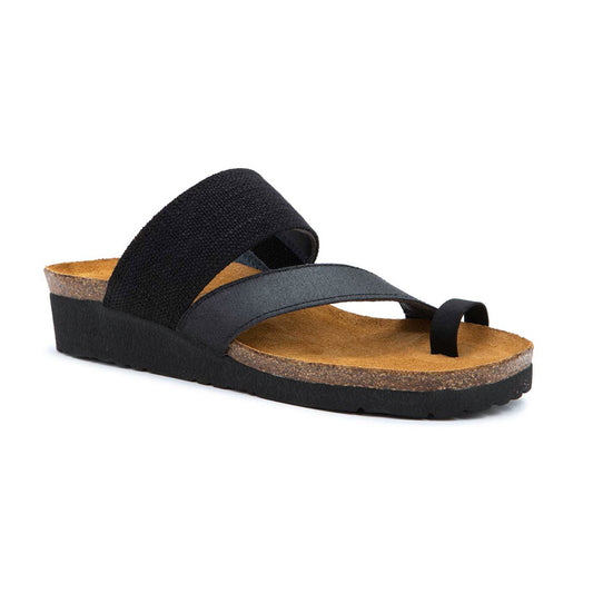 Naot Sia Womens Shoes BLACK/BLACK ELASTIC