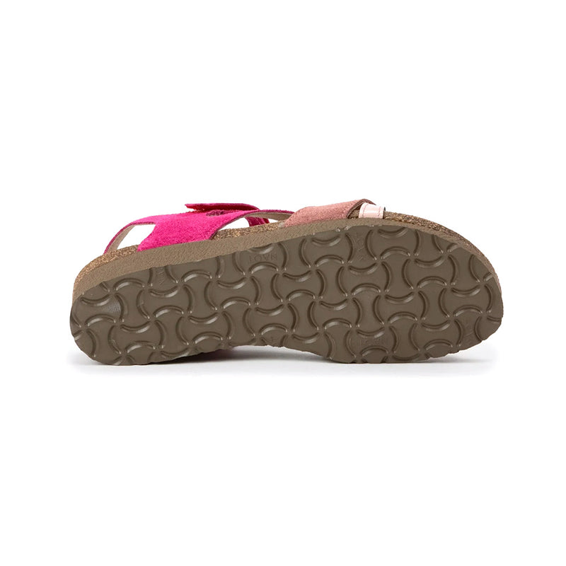 Naot Sophia Women's Adjustable Strappy Leather Sandal Light Pink Colored Straps | Simons Shoes