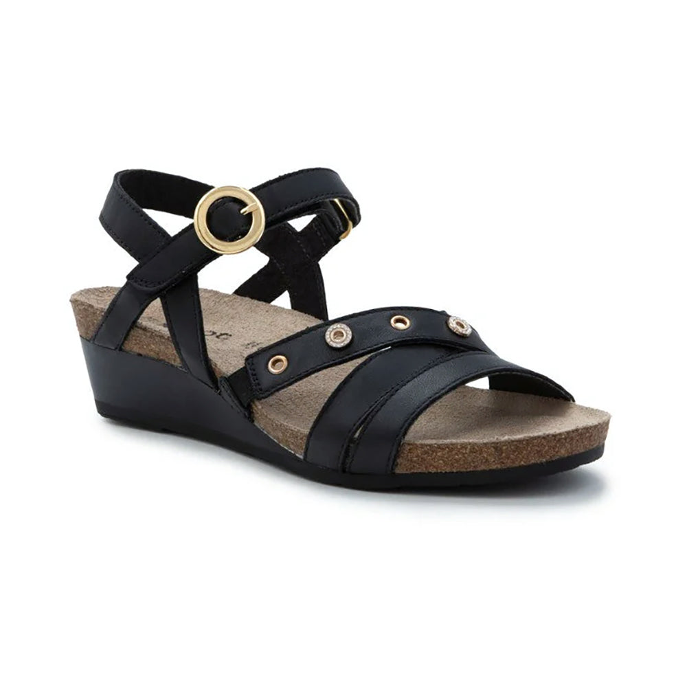 Naot Sparkle Sandal Womens Shoes Jet Black Leather