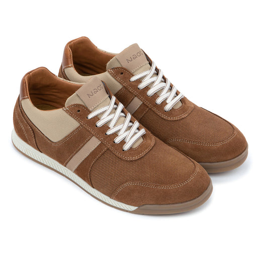 Naot Spin Sporty Lace Up Mens Suede and Mesh Sneaker 