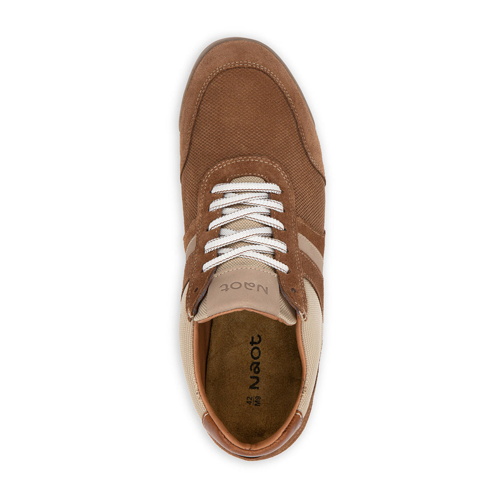 Naot Spin Sporty Lace Up Mens Suede and Mesh Sneaker 