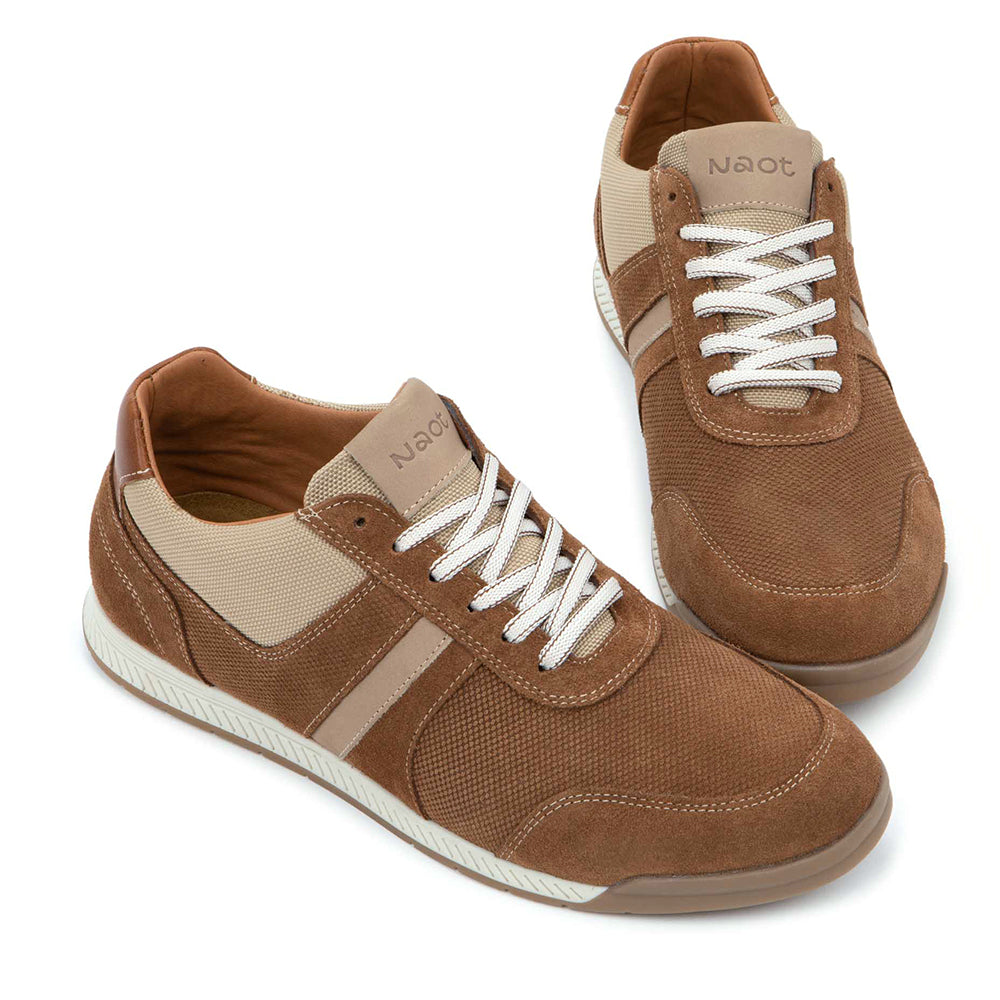 Naot Spin Sporty Lace Up Mens Suede and Mesh Sneaker 