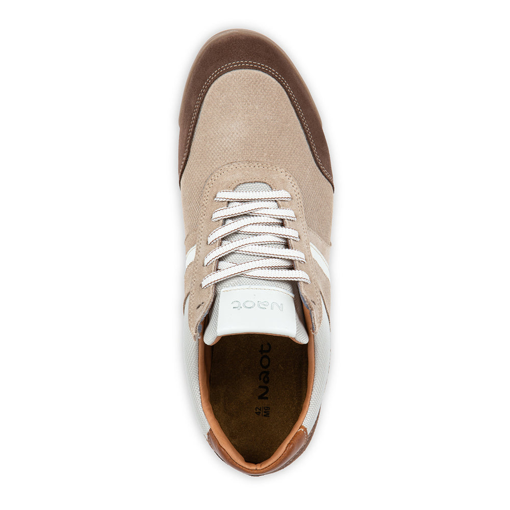 Naot Spin Sporty Lace Up Mens Suede and Mesh Sneaker 