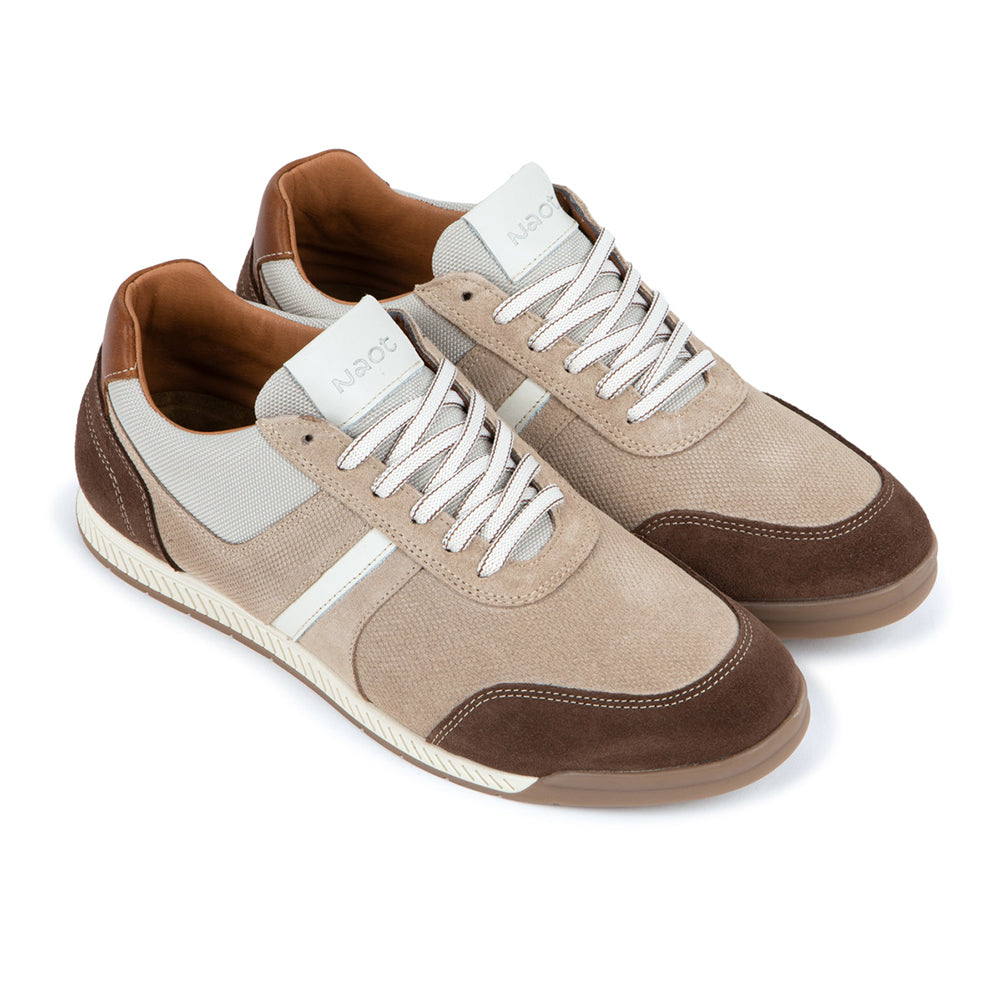Naot Spin Sporty Lace Up Mens Suede and Mesh Sneaker 
