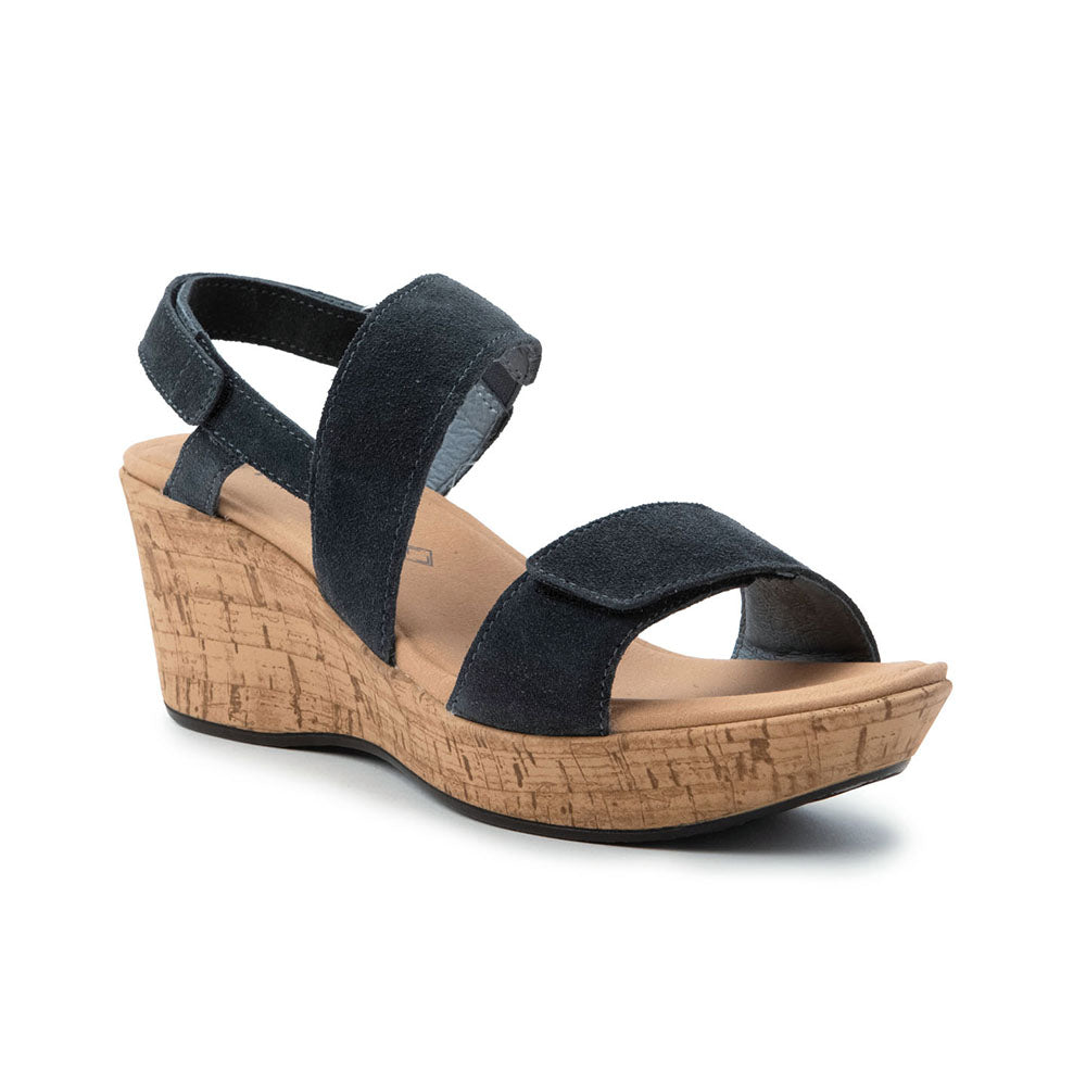 Naot Sunrise Sandal Womens Shoes CHARCOAL SOFT SUEDE