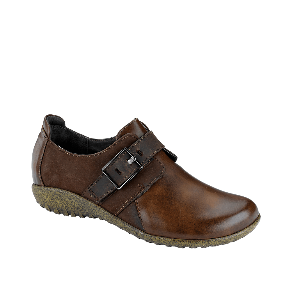 Naot Tane Slip On Shoe (11145) Womens Shoes Pecan Brown/Coffee/Brown Shimmer