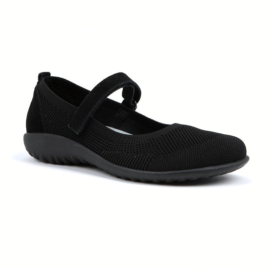 Naot Taranaki Womens Shoes BLACK KNIT FABRIC