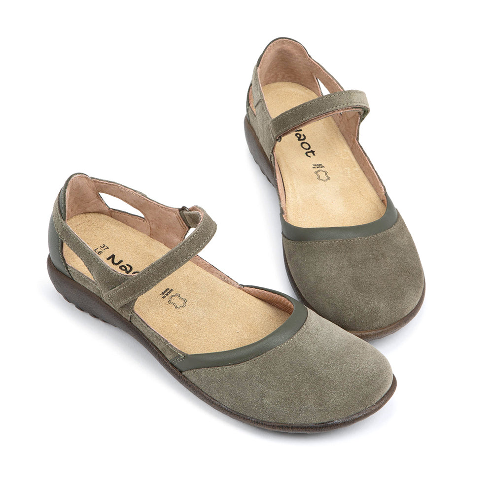 Naot Tekapo Leather and Suede Fall Mary Jane Flat