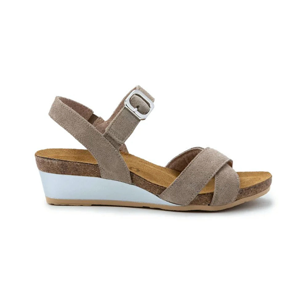 Naot Throne Women’s Strappy Leather Kitten Wedge | Simons Shoes