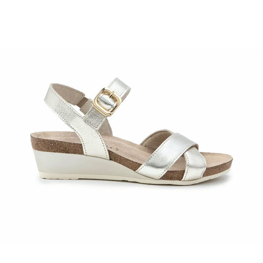 Naot Throne Women’s Strappy Leather Kitten Wedge | Simons Shoes