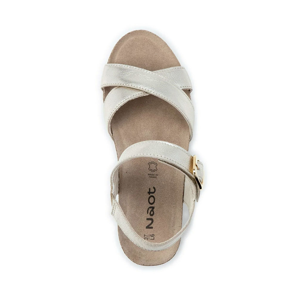 Naot Throne Women’s Strappy Leather Kitten Wedge | Simons Shoes