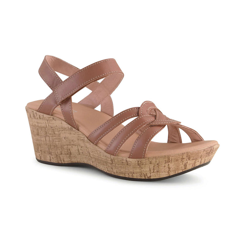 Naot Tropical Wedge Sandal (112113) Womens Shoes CARAMEL LTHR