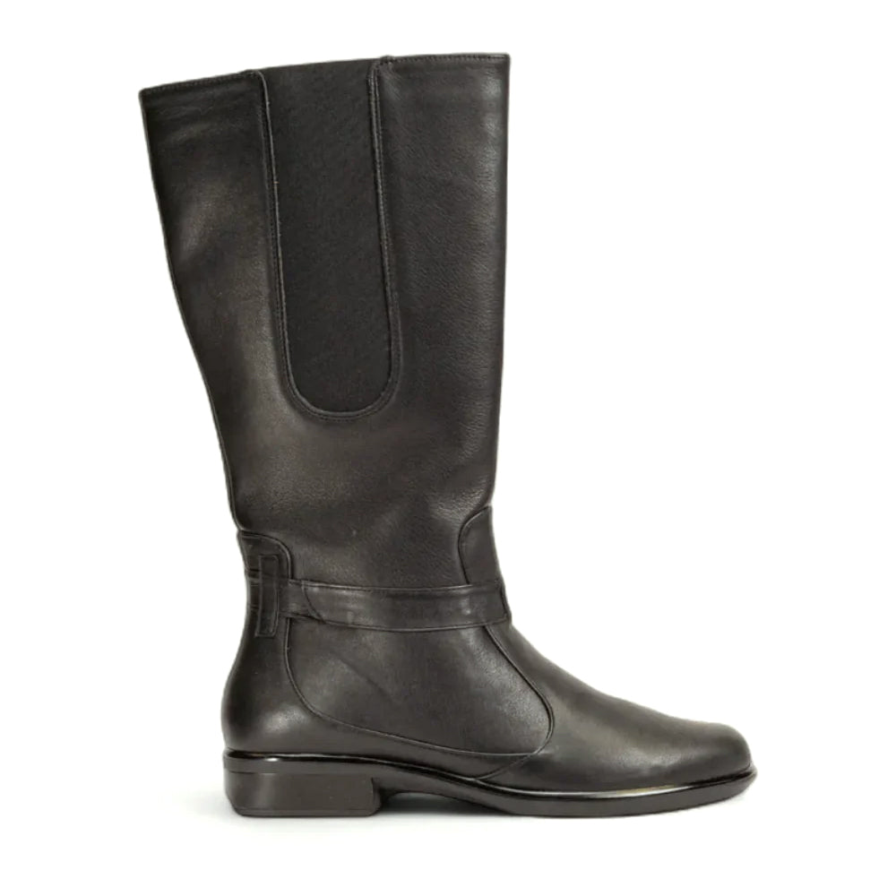 Naot Viento Leather Riding Boot (26016) Womens Shoes Water Resistant Black Leather