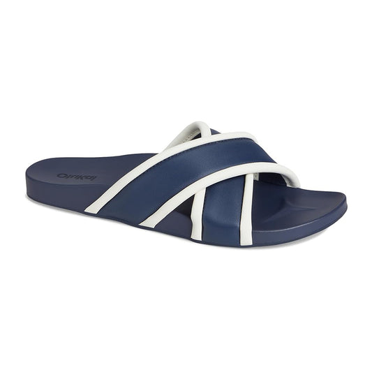 Olukai Ani Sandal Womens Shoes Mood Indigo/White Sand