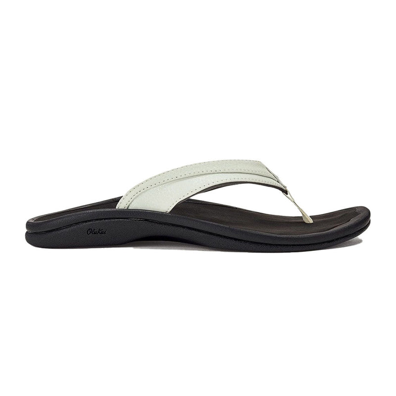 Olukai Ohana Flip Flop Womens Shoes White/Black