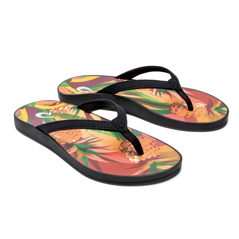 Olukai PUAWE - W Womens Shoes Black / Pineapple