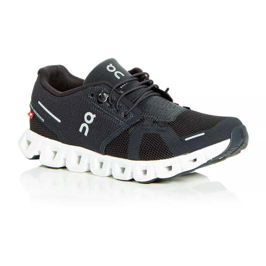 ON Running Cloud 5 Women's Sneaker - Black / White Womens Shoes Black/White