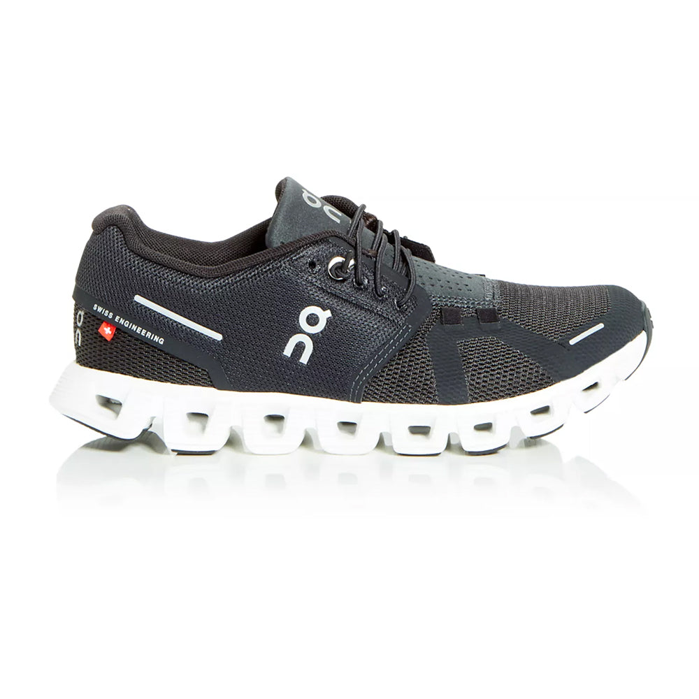 ON Running Cloud 5 Women's Sneaker - Black / White Womens Shoes
