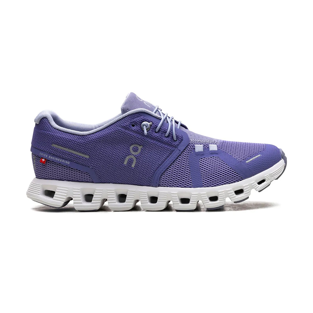 ON Running Cloud 5 Women's Sneaker - Blueberry / Feather Womens Shoes