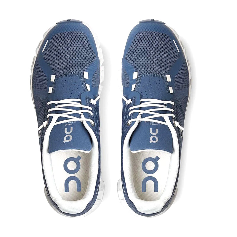 ON Running Cloud 5 Women's Sneaker - Denim/White Womens Shoes