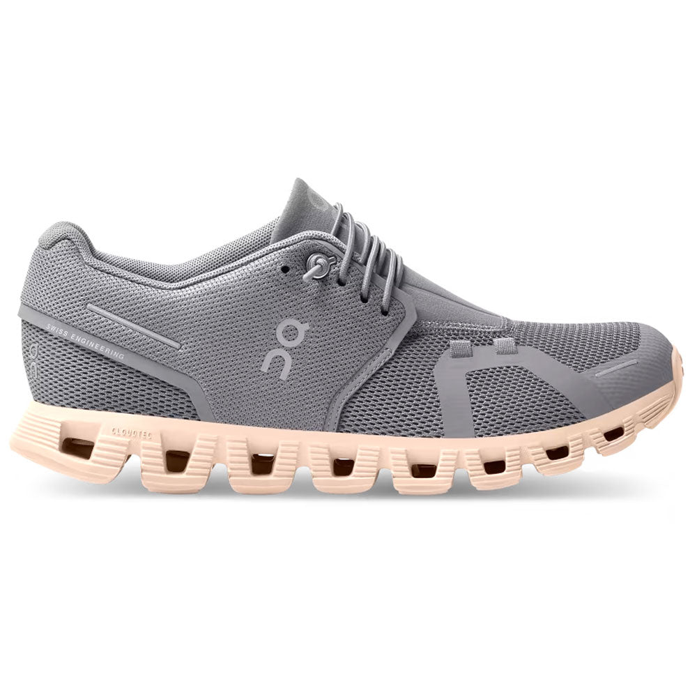 ON Running Cloud 5 Women's Sneaker - Zinc/Shell Womens Shoes Zinc/Shell