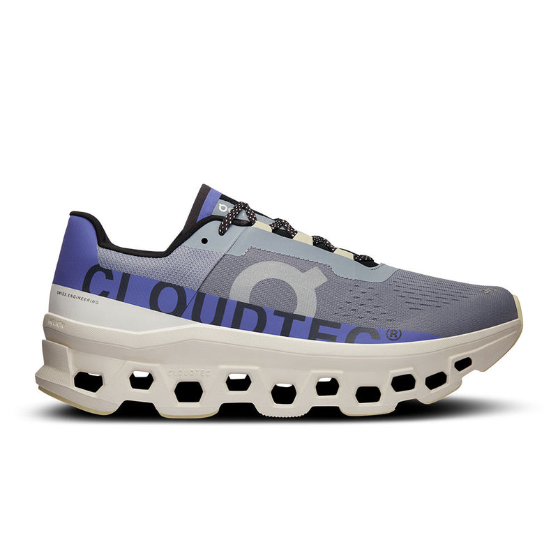 ON Running Cloudmonster Women Womens Shoes Mist/Blueberry