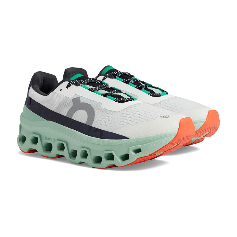 ON Running Cloudmonster Mens - UndeyedWhite / Creek Mens Shoes UndeyedWhite/Creek