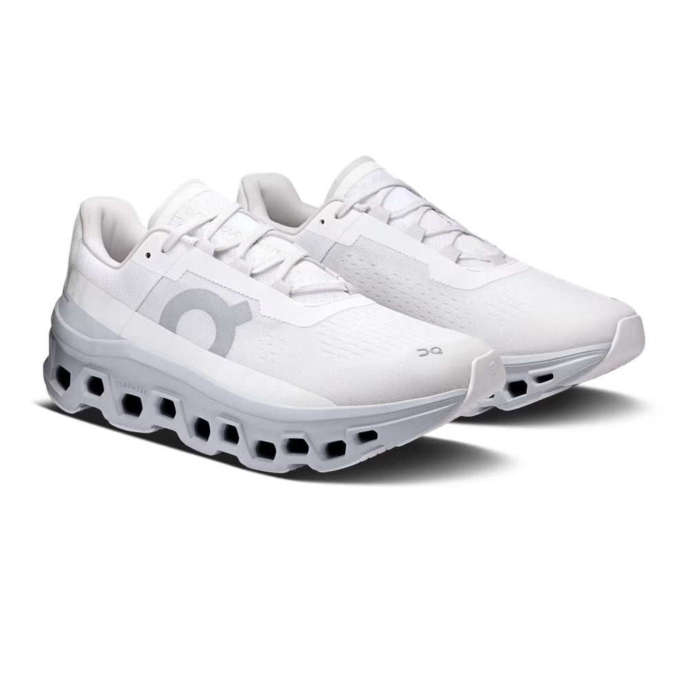 ON Running Cloudmonster Mens - White / Glacier Mens Shoes White/Glacier