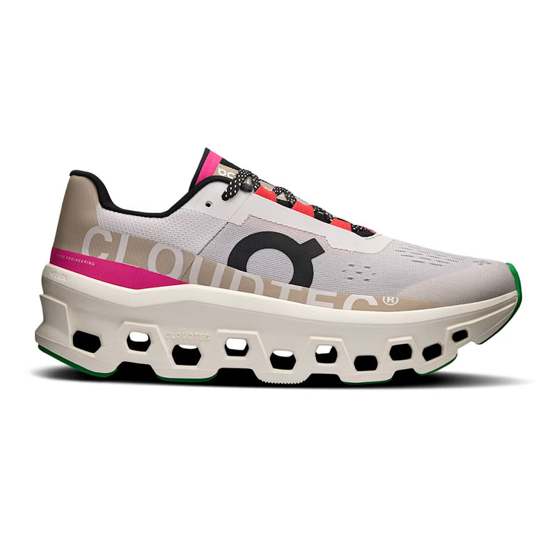 ON Running Cloudmonster Womens - Silver / Ivory Womens Shoes