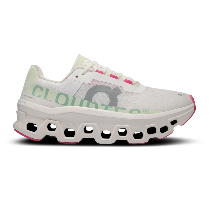 ON Running Cloudmonster Womens - White / Lima Womens Shoes