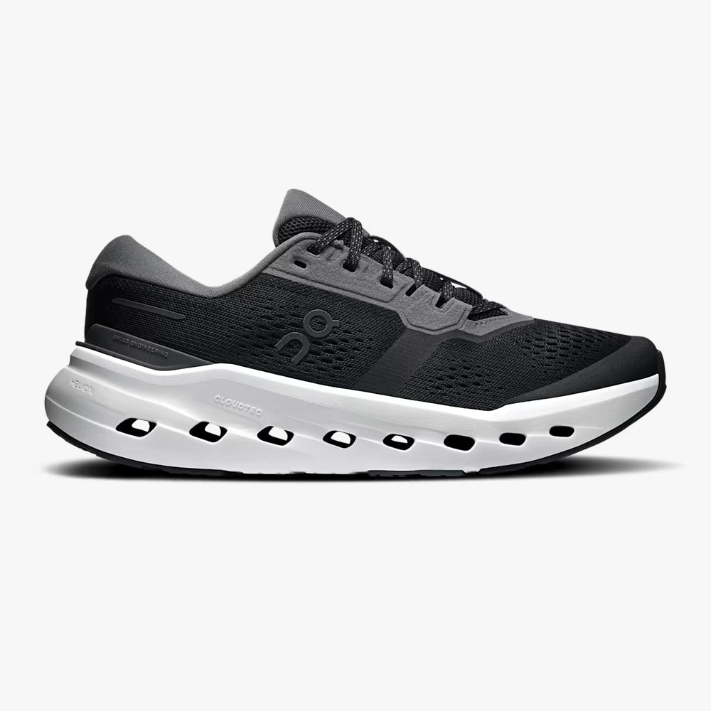 On Running Cloudrunner 3 Black Ivory Women's Athletic Running Hiking Walking Sneaker 