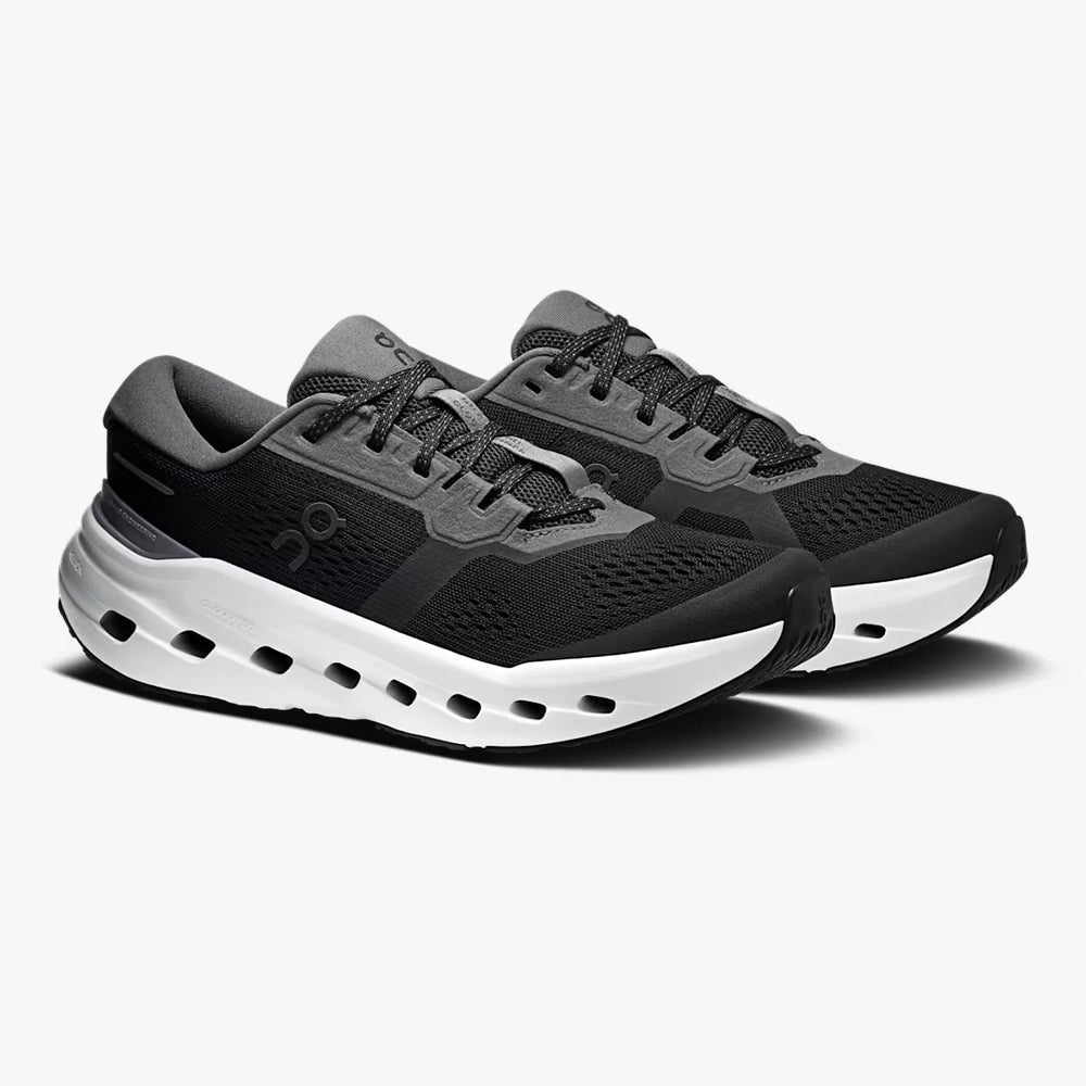 On Running Cloudrunner 3 Black Ivory Women's Athletic Running Hiking Walking Sneaker 