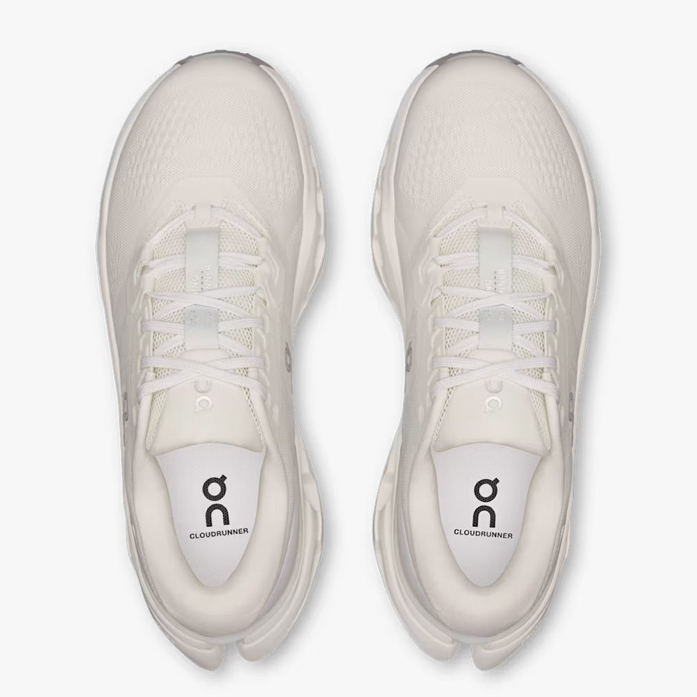 On Running Cloudrunner 3 White Ivory Women's Athletic Running Hiking Walking Sneaker 