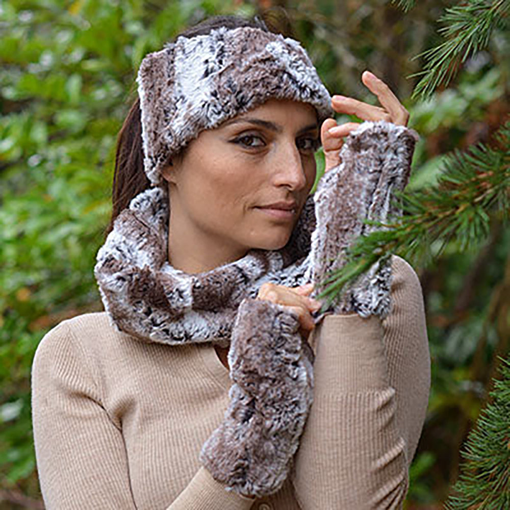 Pandemonium Faux Fur Headband Women's Clothing